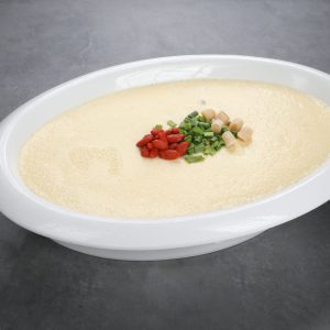 Steamed Egg with Fried Scallops and Goji Berry