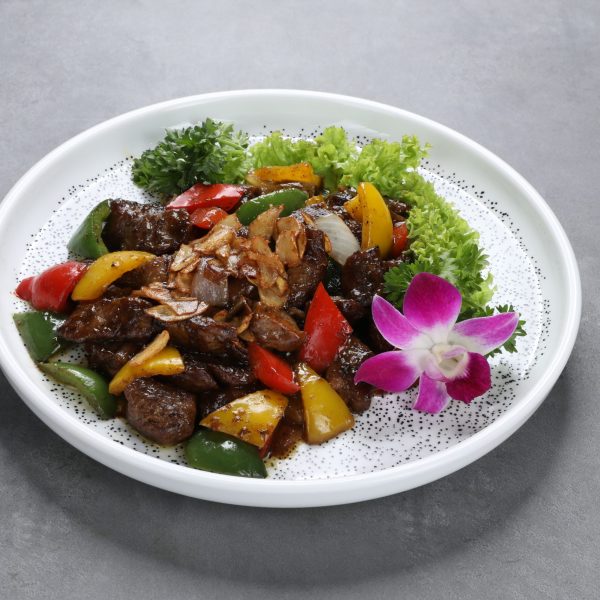 黑椒蒜片牛仔粒